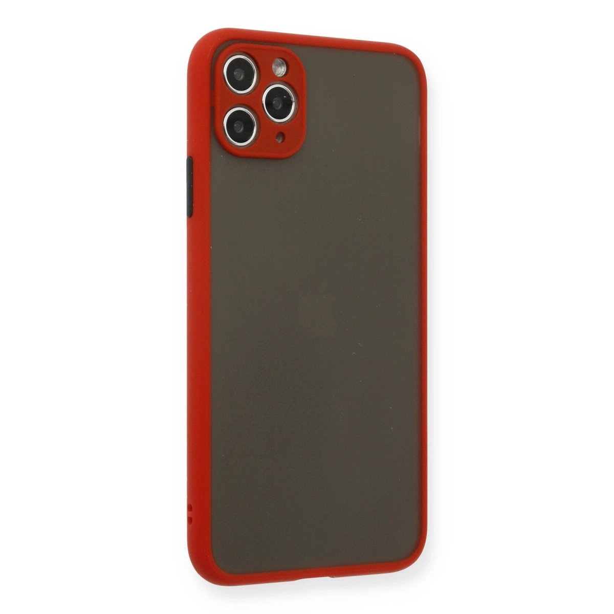 BUĞZ İphone 11 Pro Max Kılıf Montreal Silikon Kapak - Kırmızı