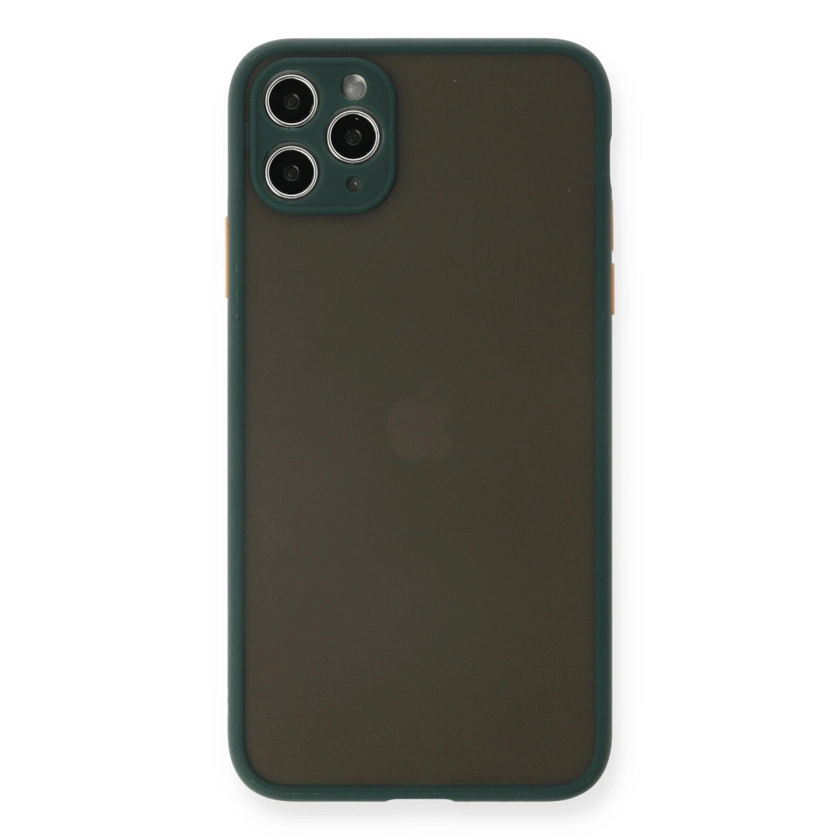 BUĞZ İphone 11 Pro Max Kılıf Montreal Silikon Kapak - Yeşil