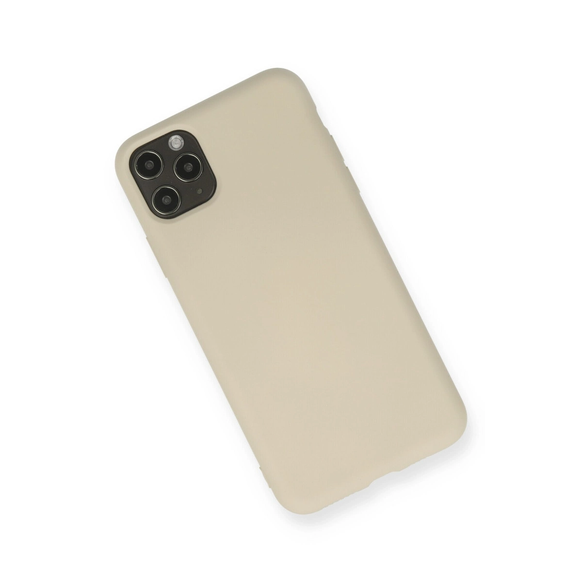 BUĞZ İphone 11 Pro Max Kılıf Nano İçi Kadife Silikon - Bej BUĞZ İphone 11 Pro Max Kılıf Nano İçi Kadife Silikon - Bej