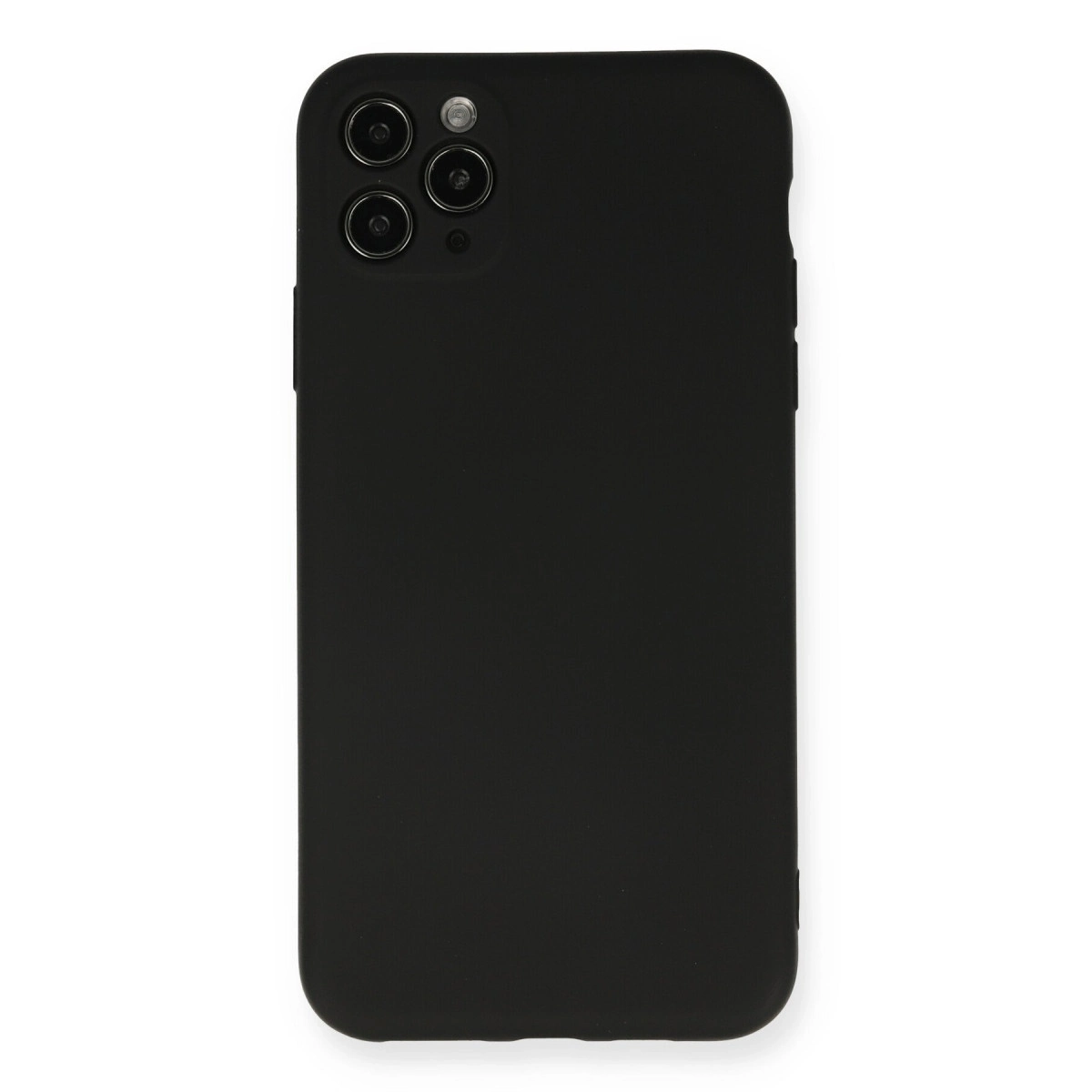 BUĞZ İphone 11 Pro Max Kılıf Nano İçi Kadife Silikon - Siyah