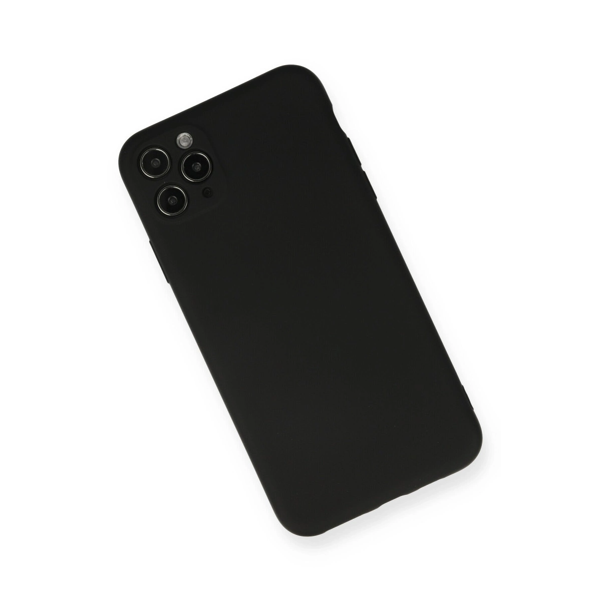 BUĞZ İphone 11 Pro Max Kılıf Nano İçi Kadife Silikon - Siyah BUĞZ İphone 11 Pro Max Kılıf Nano İçi Kadife Silikon - Siyah