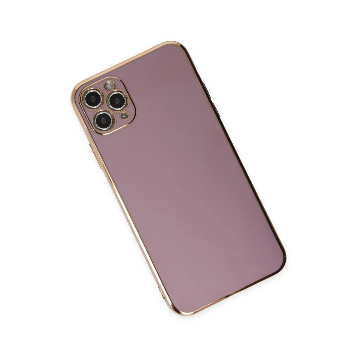 BUĞZ İphone 11 Pro Max Kılıf Volet Silikon - Mor