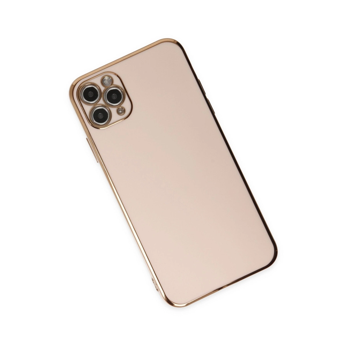 BUĞZ İphone 11 Pro Max Kılıf Volet Silikon - Pembe