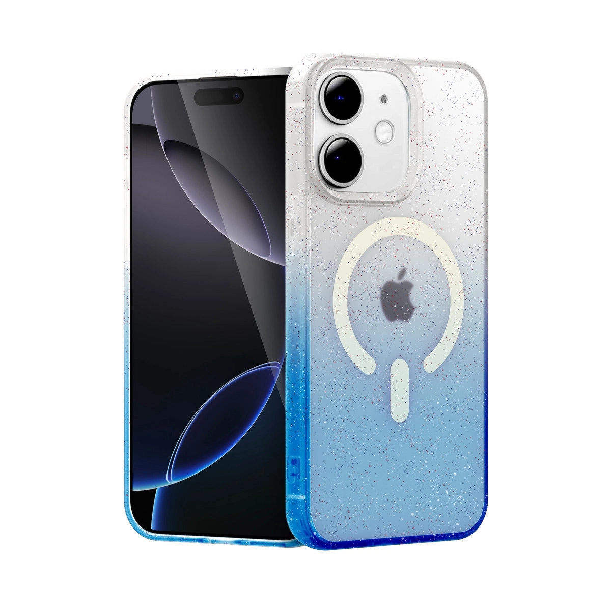 BUĞZ İphone 11 Pummel Shiny Magsafe Kapak - Mavi