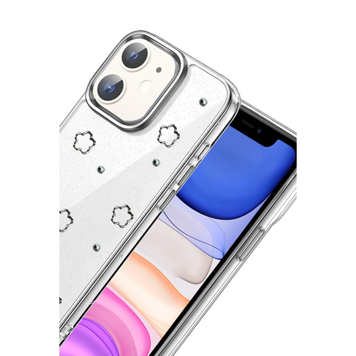 BUĞZ İphone 12 Fiyonk Desenli Kapak - Desen 2 BUĞZ İphone 12 Fiyonk Desenli Kapak - Desen 2