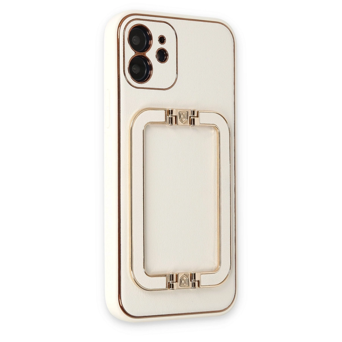 BUĞZ İphone 12 Kılıf Coco Elit Kapak - Beyaz BUĞZ İphone 12 Kılıf Coco Elit Kapak - Beyaz