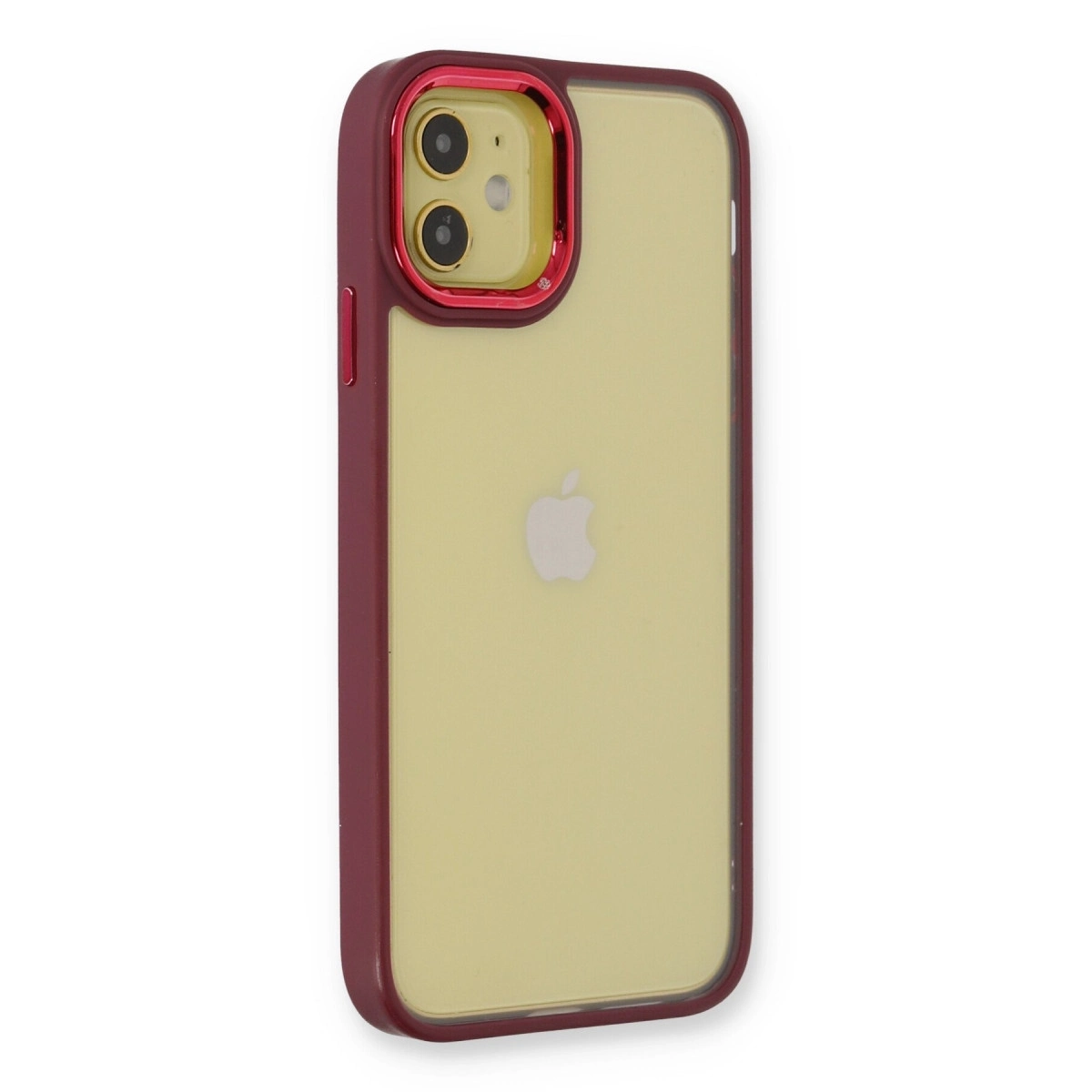 BUĞZ İphone 12 Kılıf Dora Kapak - Kırmızı