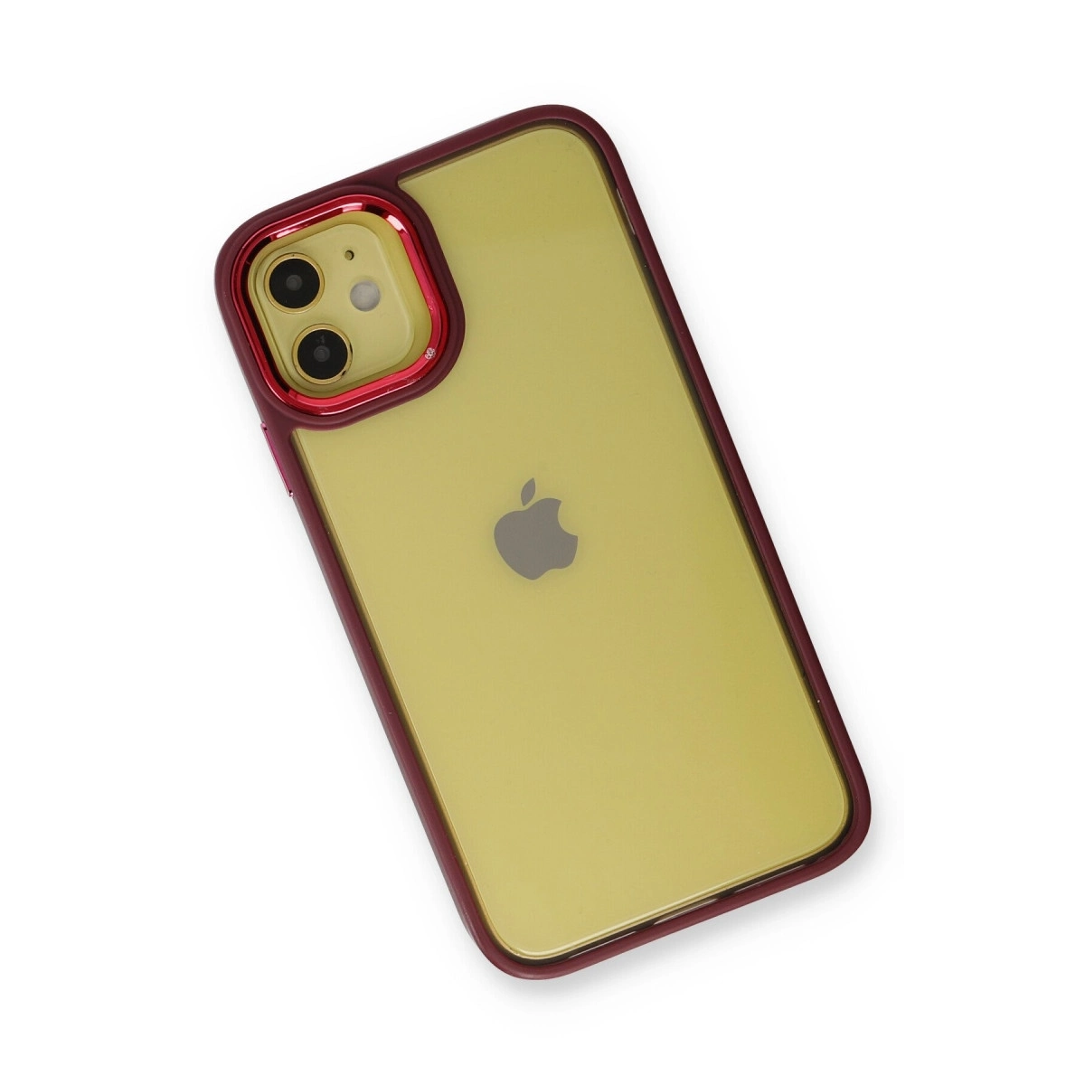 BUĞZ İphone 12 Kılıf Dora Kapak - Kırmızı