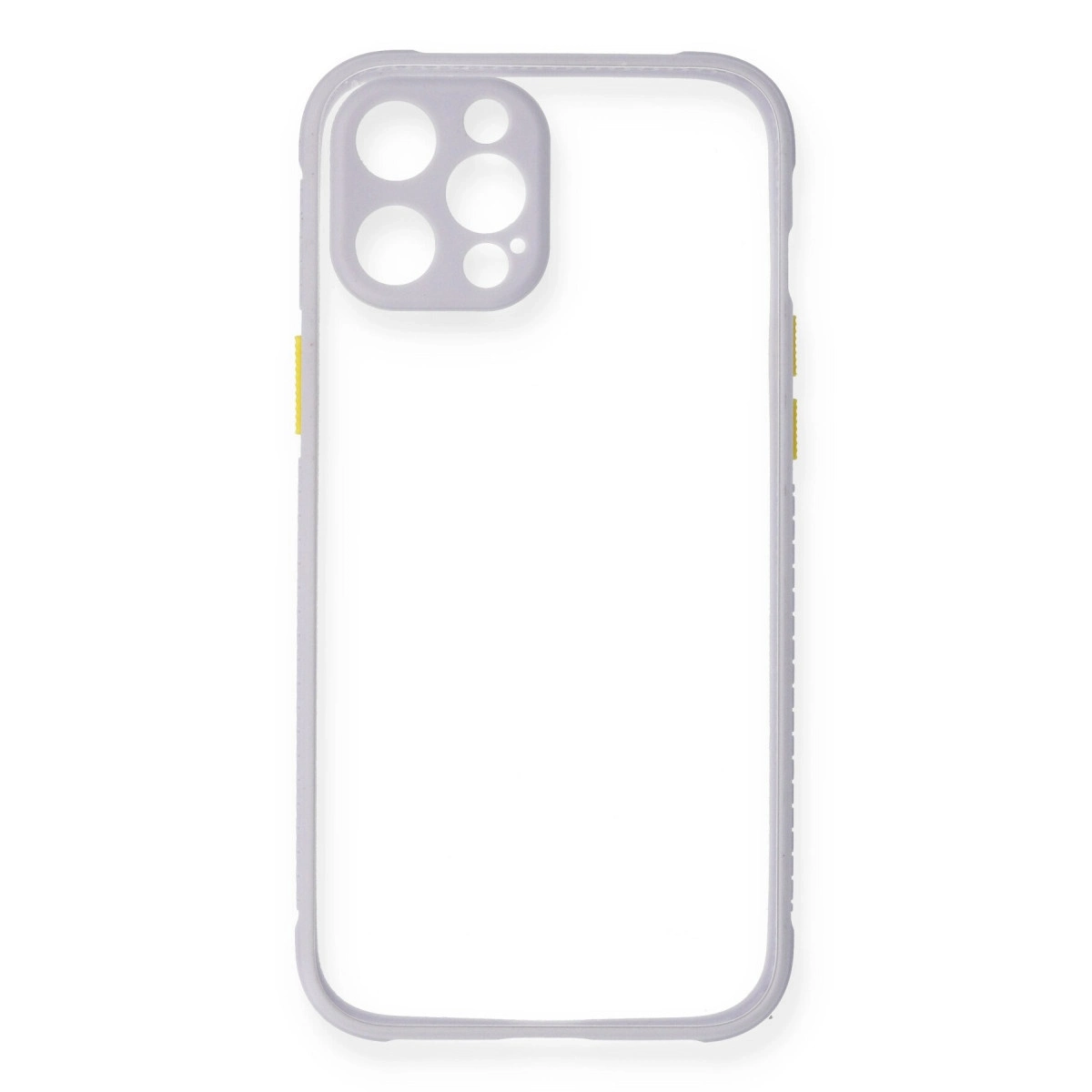 BUĞZ İphone 12 Kılıf Miami Şeffaf Silikon - Lila BUĞZ İphone 12 Kılıf Miami Şeffaf Silikon - Lila
