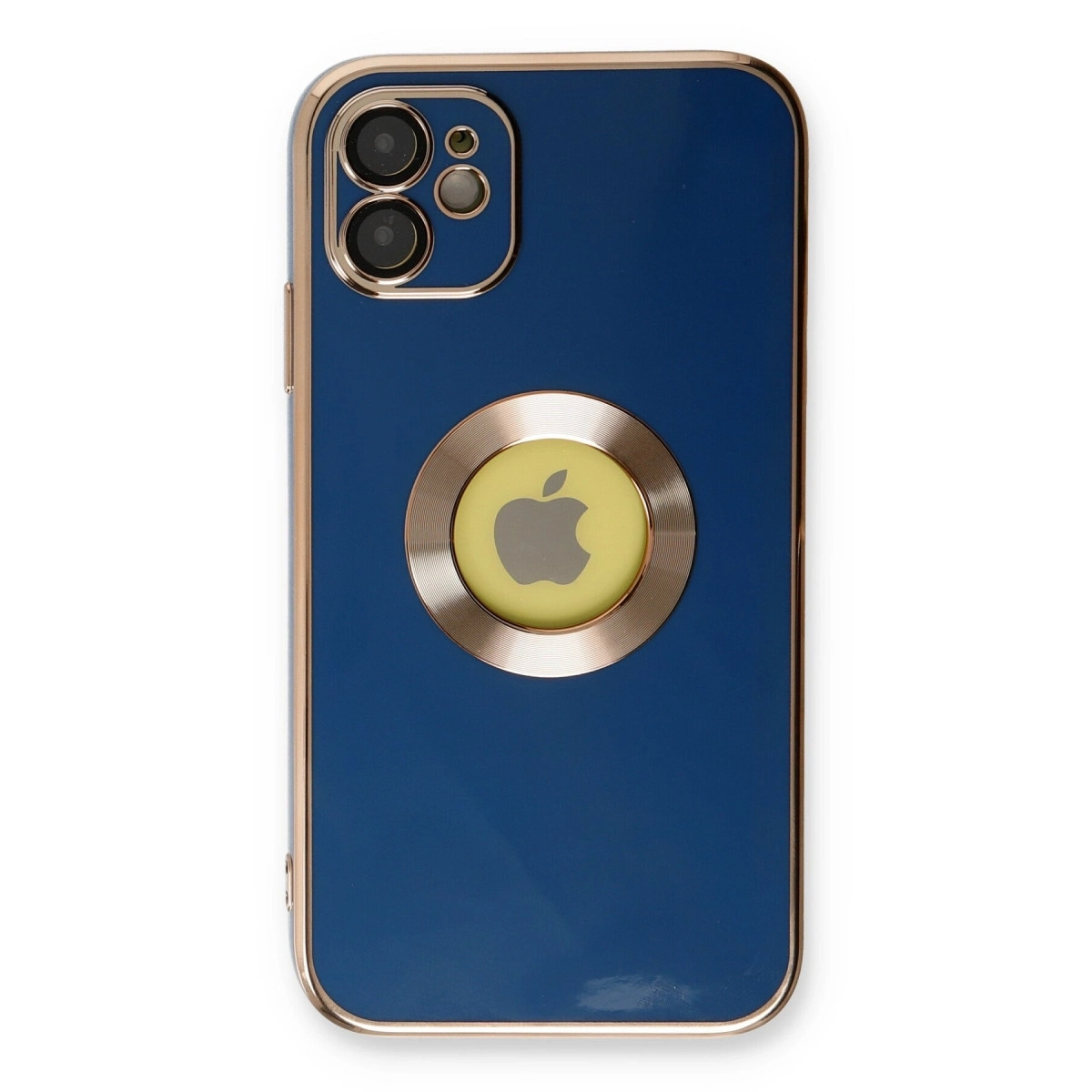 BUĞZ İphone 12 Kılıf Store Silikon - Mavi