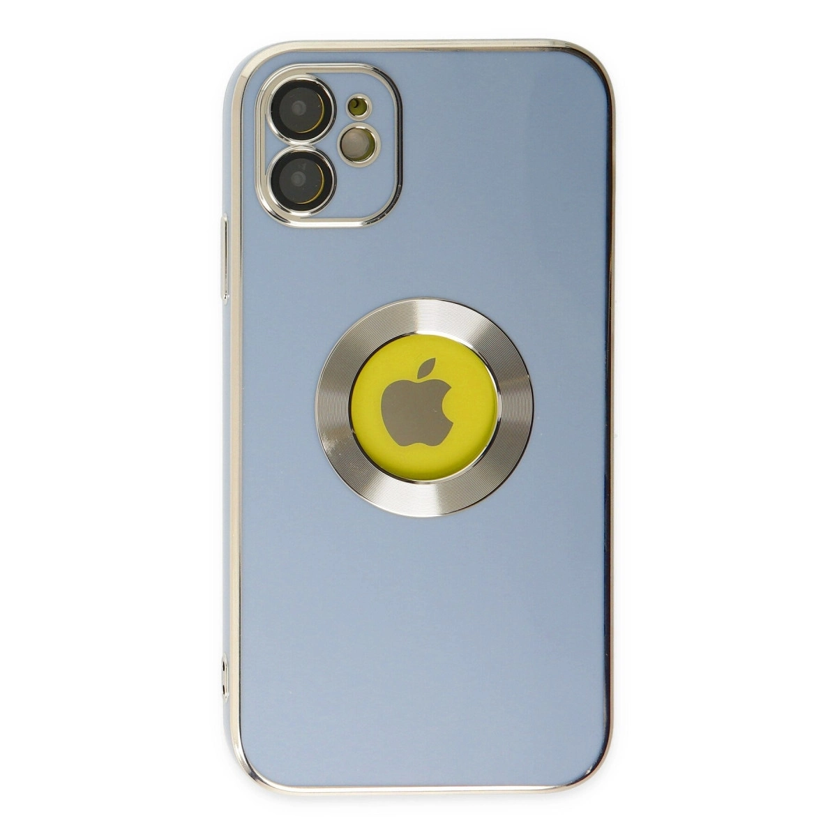 BUĞZ İphone 12 Kılıf Store Silikon - Sierra Blue