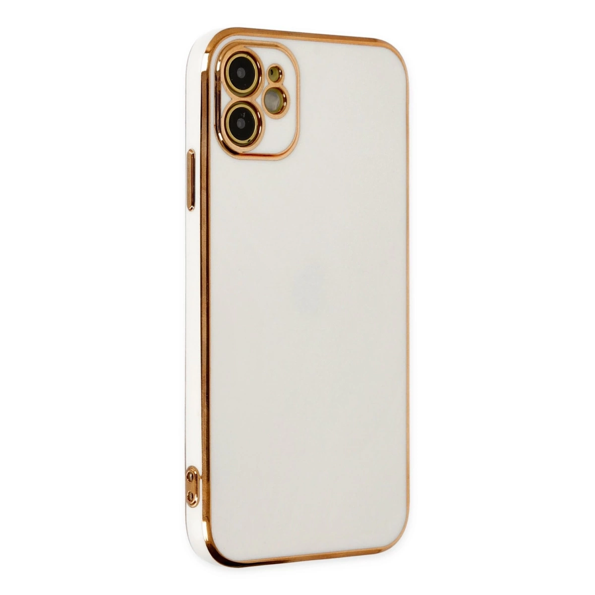 BUĞZ İphone 12 Kılıf Volet Silikon - Beyaz