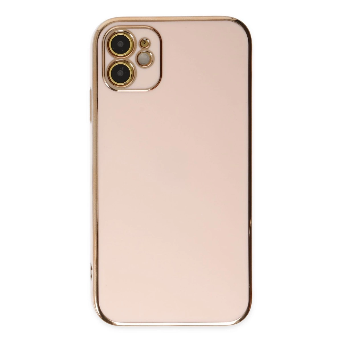 BUĞZ İphone 12 Kılıf Volet Silikon - Pembe BUĞZ İphone 12 Kılıf Volet Silikon - Pembe