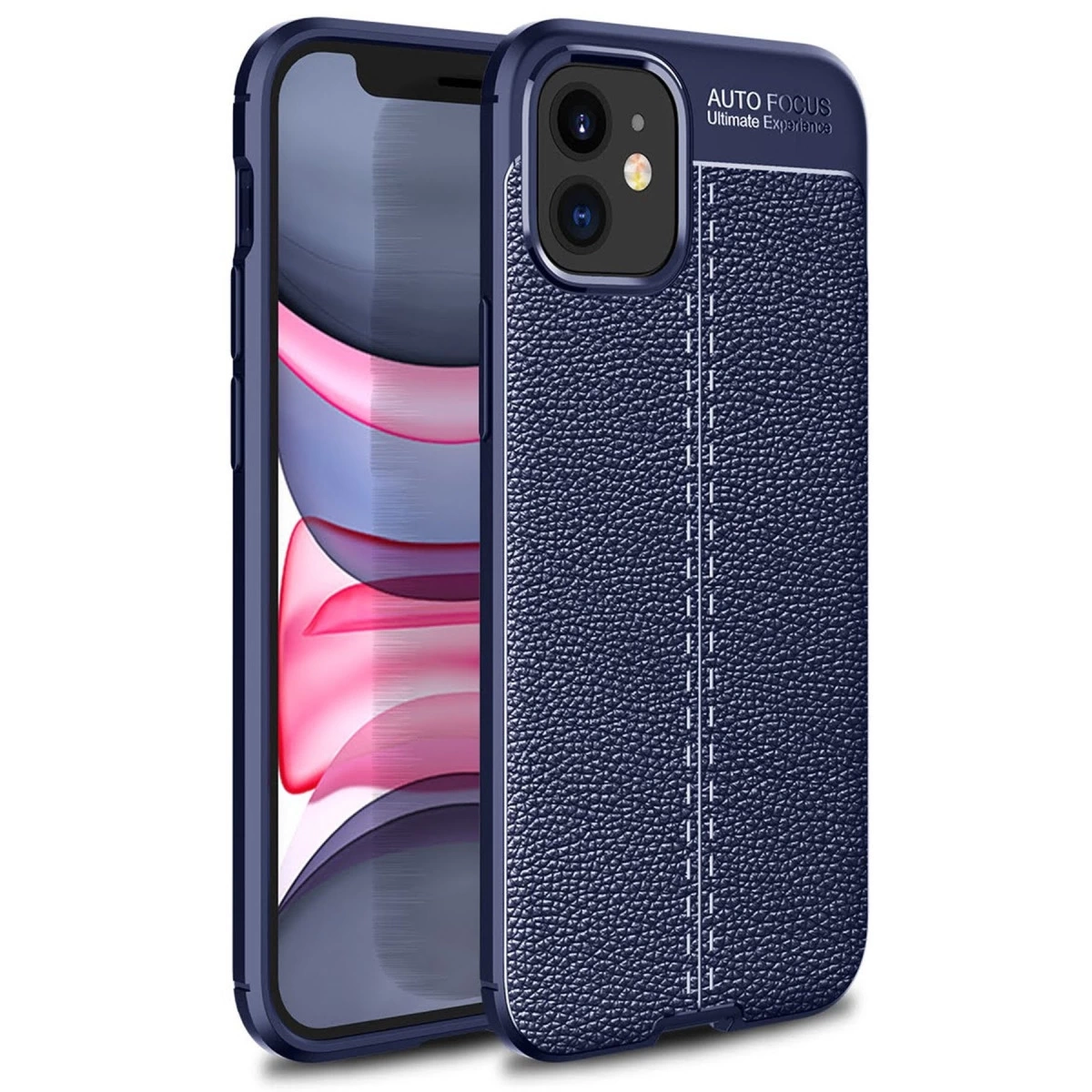 BUĞZ İphone 12 Mini Kılıf Auto Focus Kapak - Lacivert