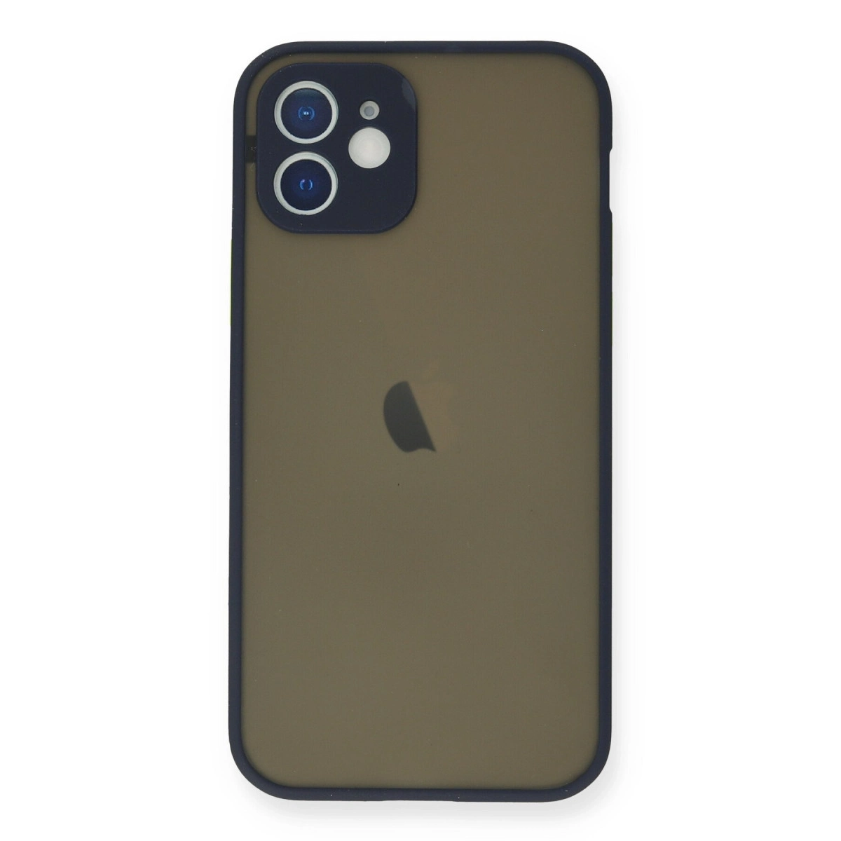 BUĞZ İphone 12 Mini Kılıf Montreal Silikon Kapak - Lacivert