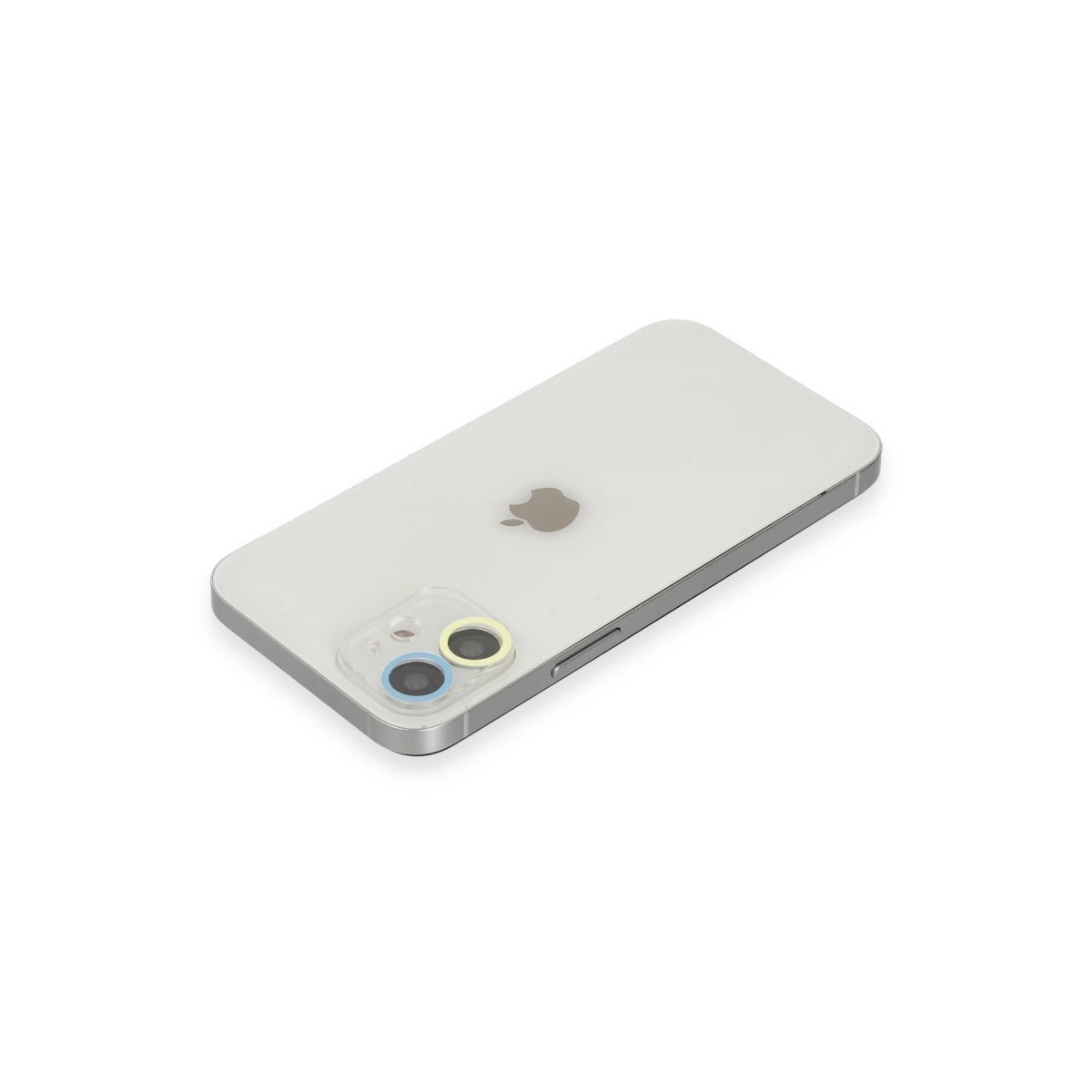 BUĞZ İphone 12 Mini Renkli Kamera Lens Koruma Cam - Sarı-mavi BUĞZ İphone 12 Mini Renkli Kamera Lens Koruma Cam - Sarı-mavi