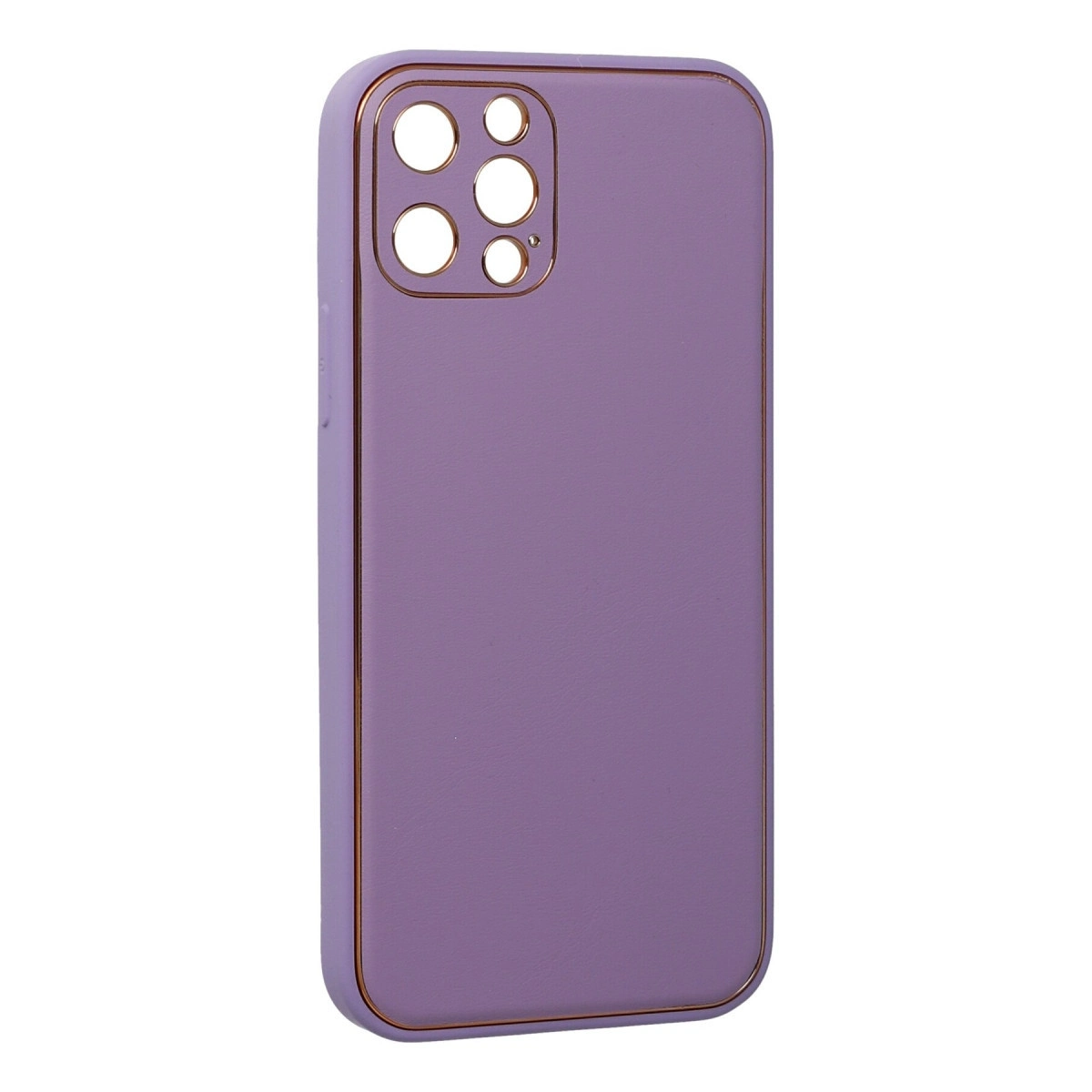 BUĞZ İphone 12 Pro Kılıf Coco Deri Silikon Kapak - Lila BUĞZ İphone 12 Pro Kılıf Coco Deri Silikon Kapak - Lila