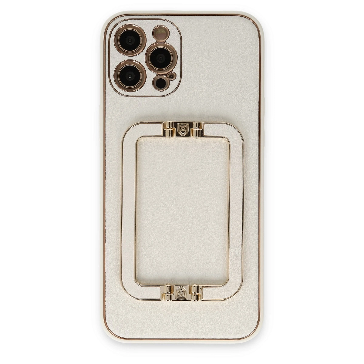 BUĞZ İphone 12 Pro Kılıf Coco Elit Kapak - Beyaz