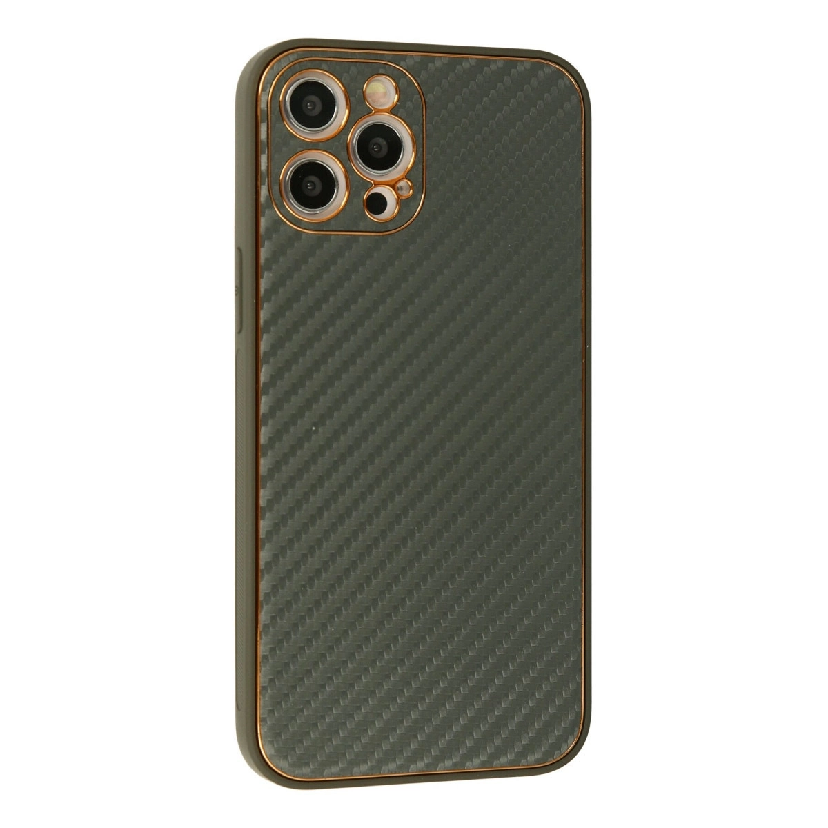 BUĞZ İphone 12 Pro Kılıf Coco Karbon Silikon - Füme BUĞZ İphone 12 Pro Kılıf Coco Karbon Silikon - Füme