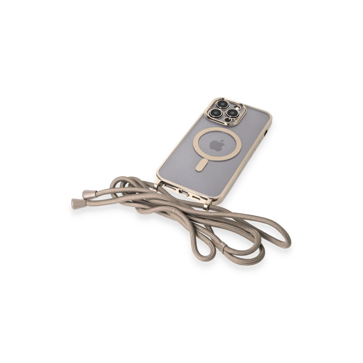 BUĞZ İphone 12 Pro Kılıf Divo Lazer Askılı Magsafe Kapak - Gold BUĞZ İphone 12 Pro Kılıf Divo Lazer Askılı Magsafe Kapak - Gold