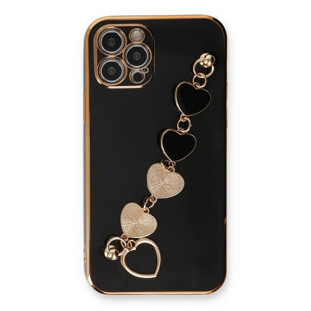 BUĞZ İphone 12 Pro Kılıf Esila Silikon - Siyah