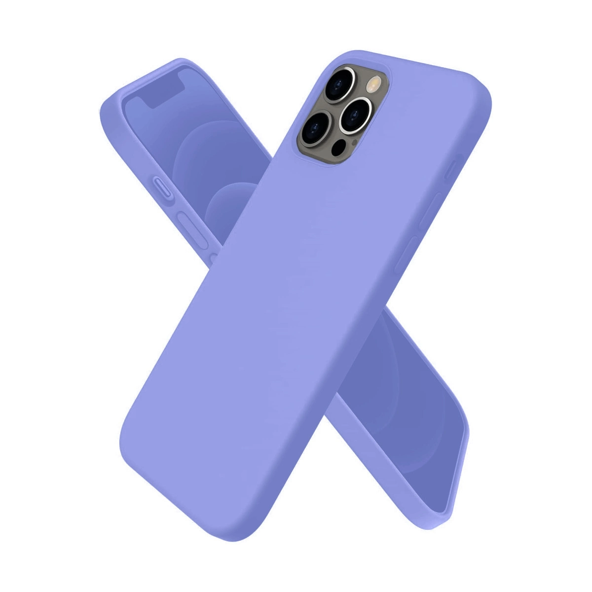 BUĞZ İphone 12 Pro Kılıf First Silikon - Mor