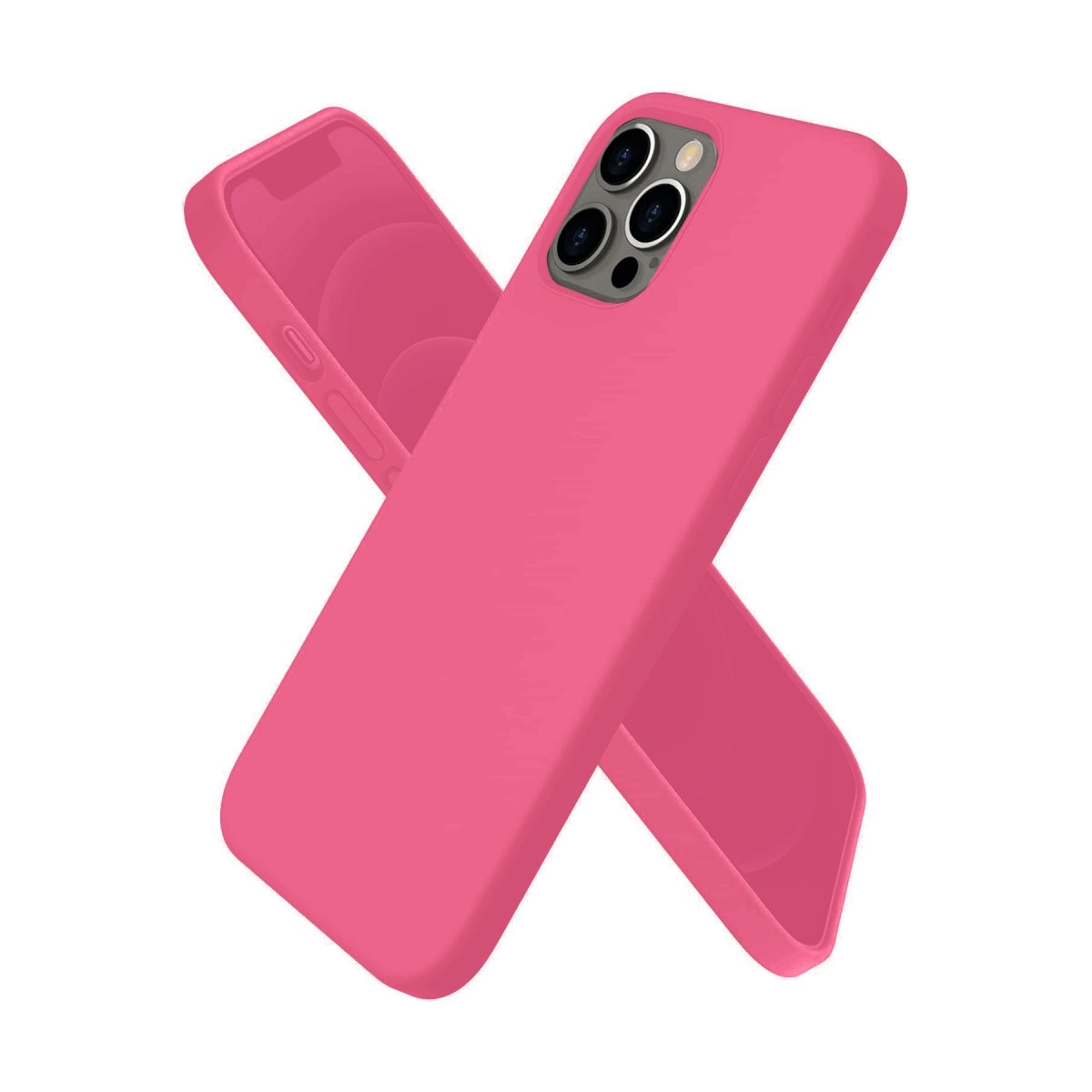 BUĞZ İphone 12 Pro Kılıf First Silikon - Pembe