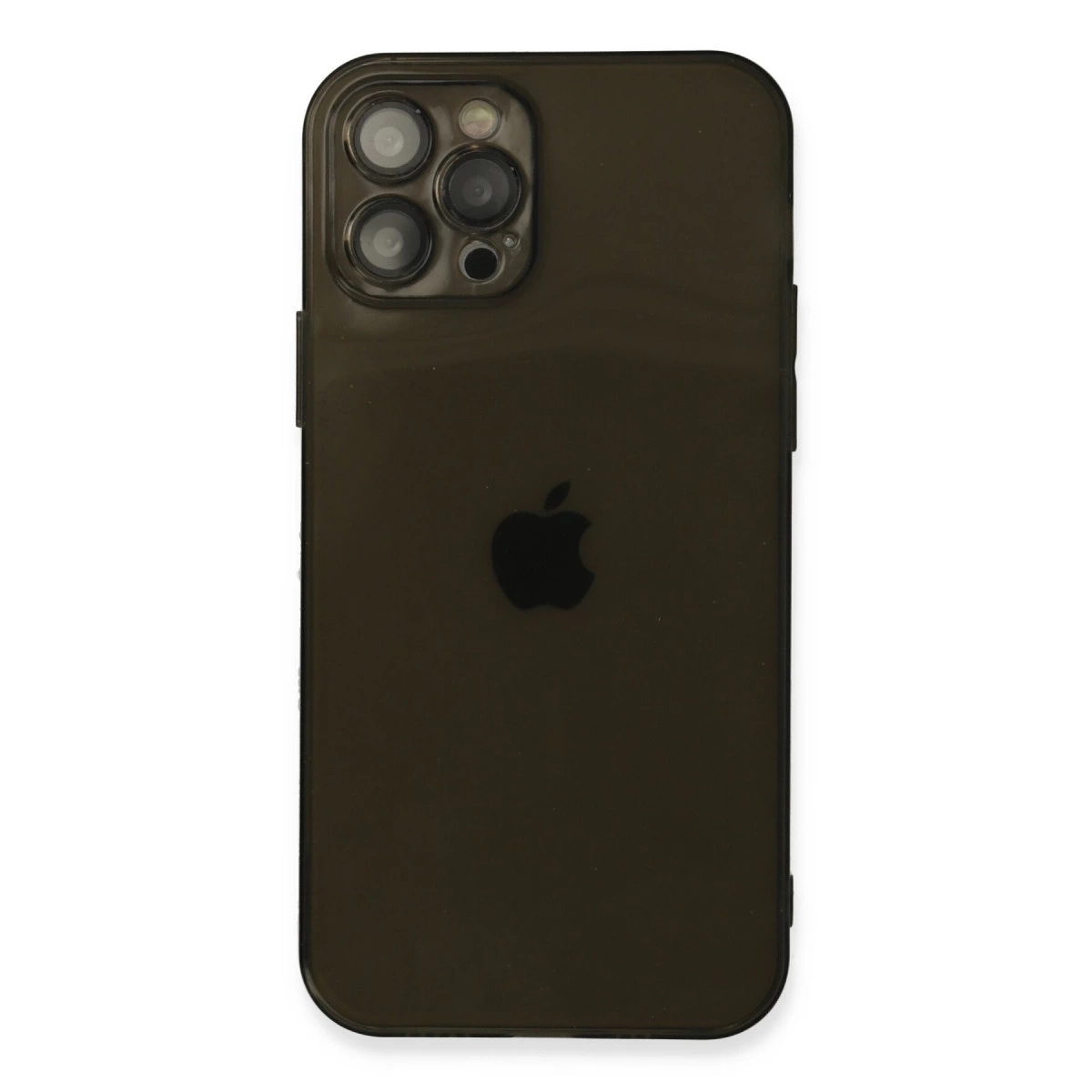 BUĞZ İphone 12 Pro Kılıf Fly Lens Silikon - Siyah