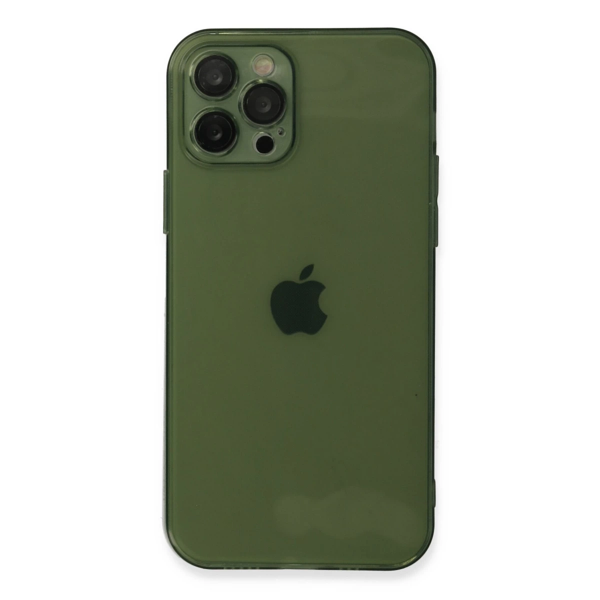 BUĞZ İphone 12 Pro Kılıf Fly Lens Silikon - Yeşil