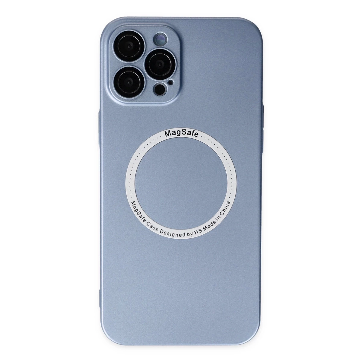 BUĞZ İphone 12 Pro Kılıf Jack Magneticsafe Lens Silikon - Sierra Blue