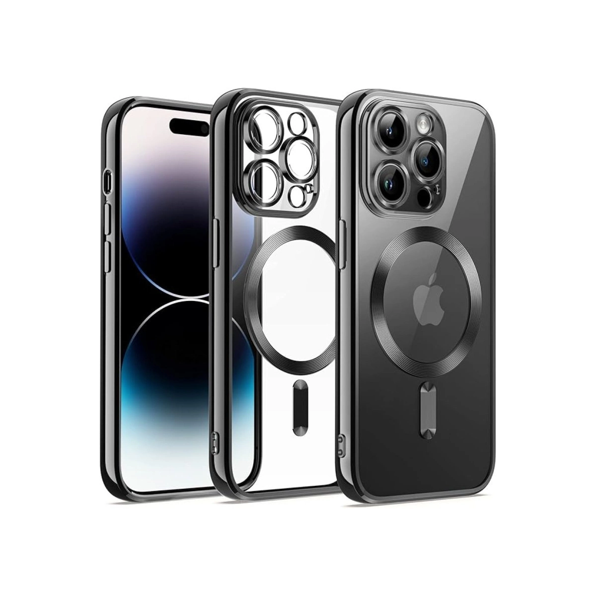 BUĞZ İphone 12 Pro Kılıf Kross Magneticsafe Kapak - Siyah BUĞZ İphone 12 Pro Kılıf Kross Magneticsafe Kapak - Siyah