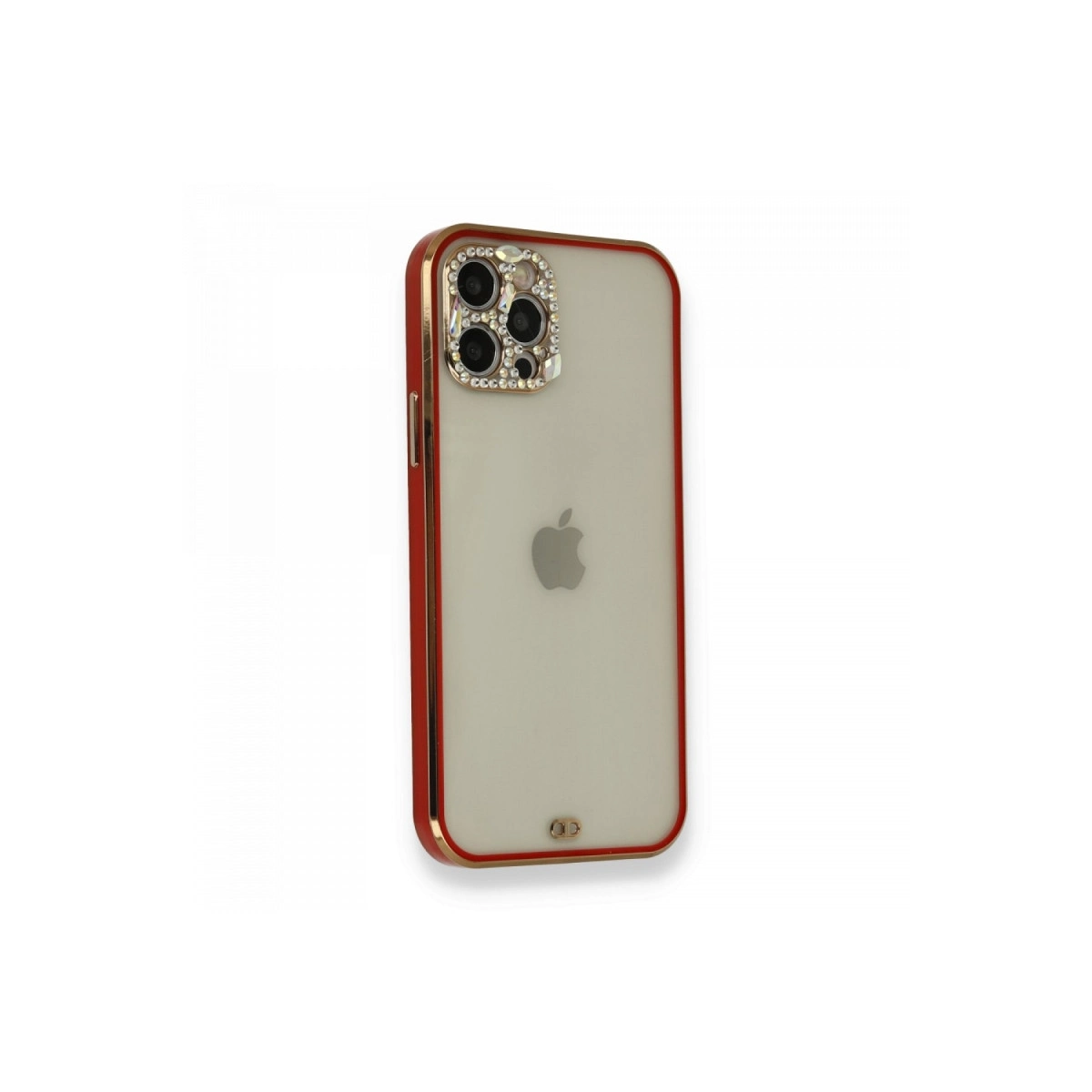 BUĞZ İphone 12 Pro Kılıf Liva Taşlı Silikon - Kırmızı BUĞZ İphone 12 Pro Kılıf Liva Taşlı Silikon - Kırmızı