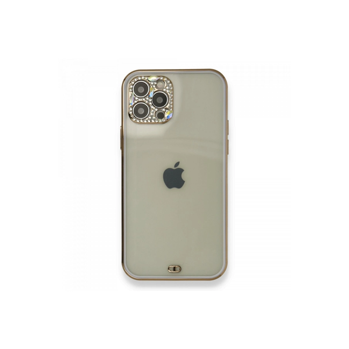 BUĞZ İphone 12 Pro Kılıf Liva Taşlı Silikon - Mor