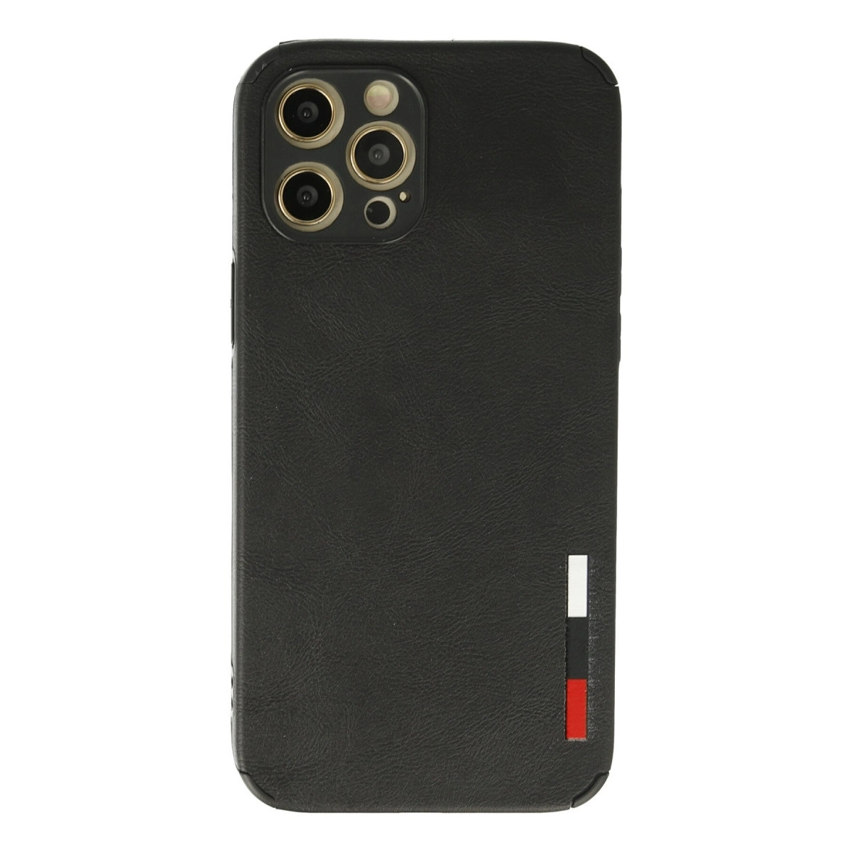 BUĞZ İphone 12 Pro Kılıf Loop Deri Silikon - Siyah