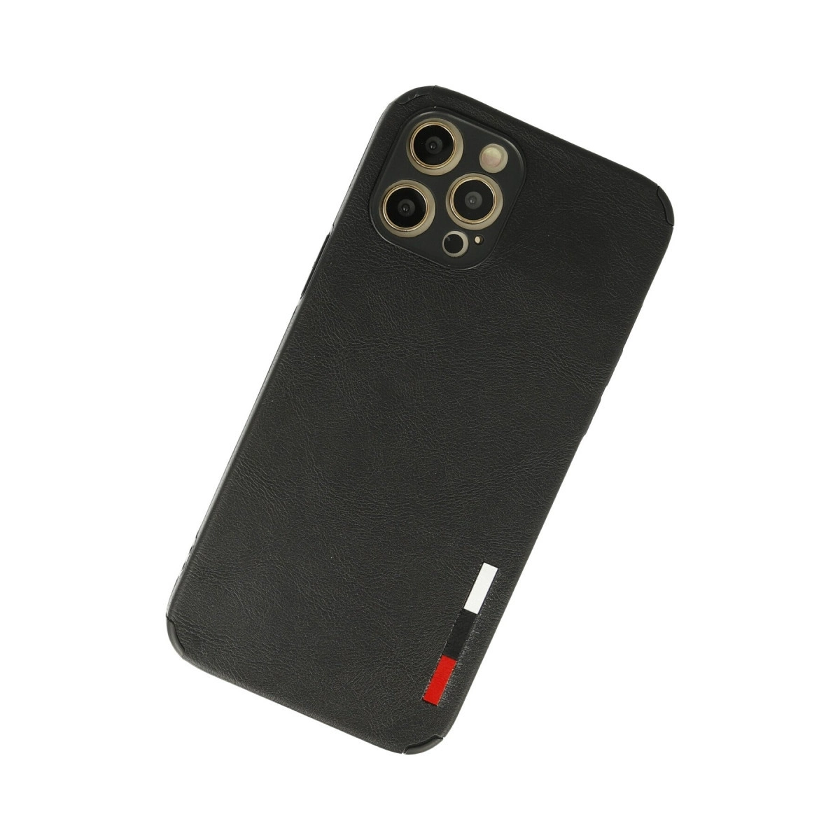 BUĞZ İphone 12 Pro Kılıf Loop Deri Silikon - Siyah