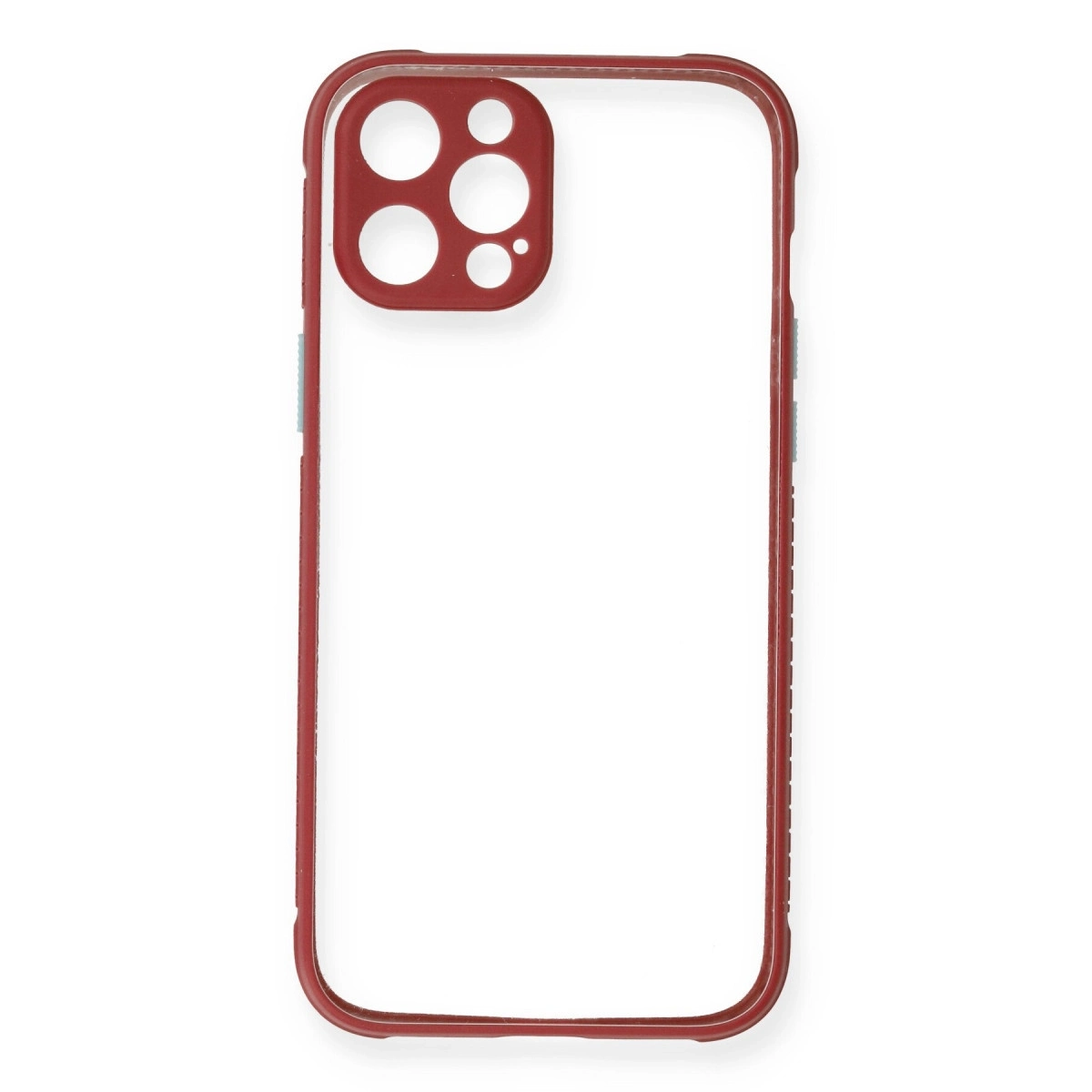 BUĞZ İphone 12 Pro Kılıf Miami Şeffaf Silikon - Fuşya BUĞZ İphone 12 Pro Kılıf Miami Şeffaf Silikon - Fuşya