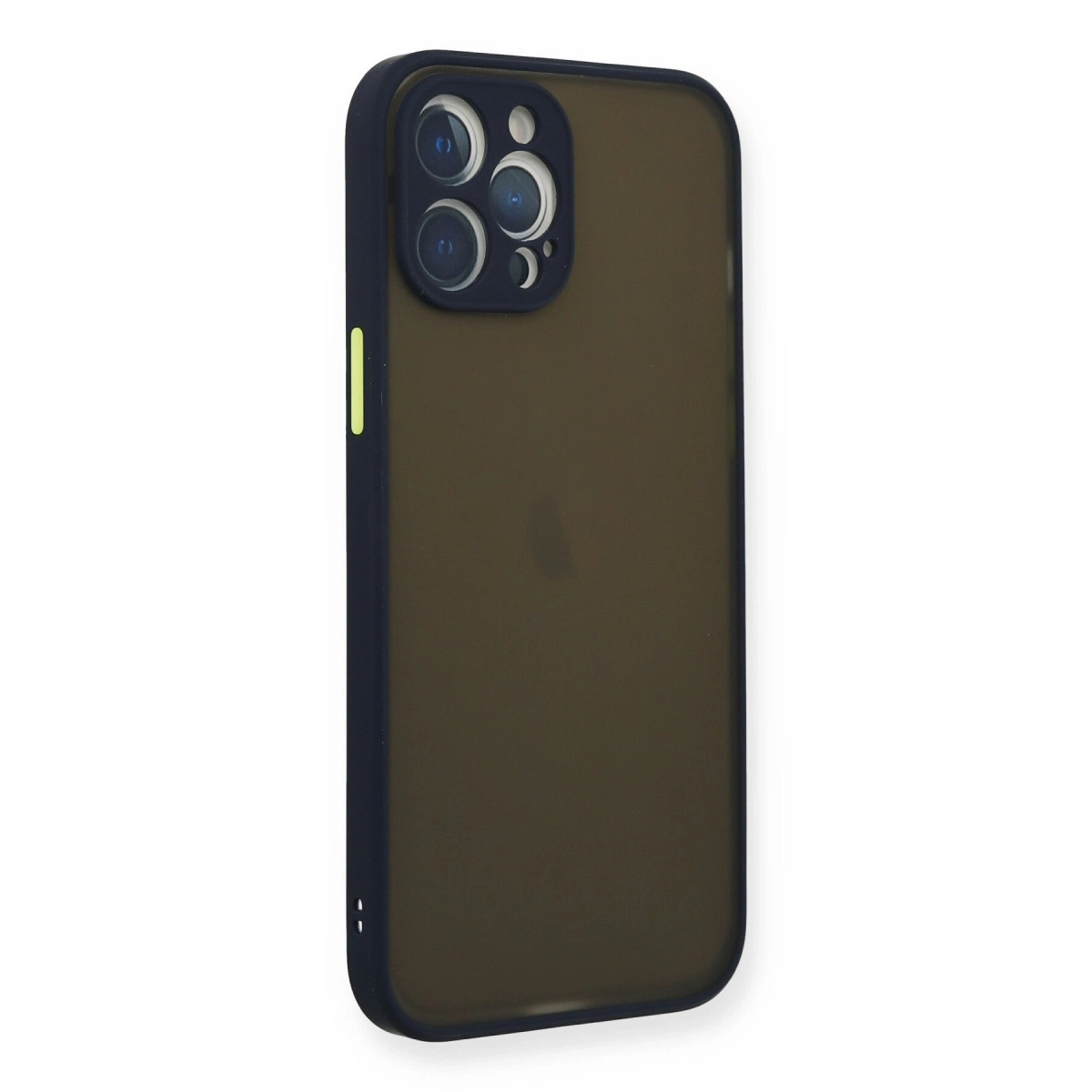 BUĞZ İphone 12 Pro Kılıf Montreal Silikon Kapak - Lacivert
