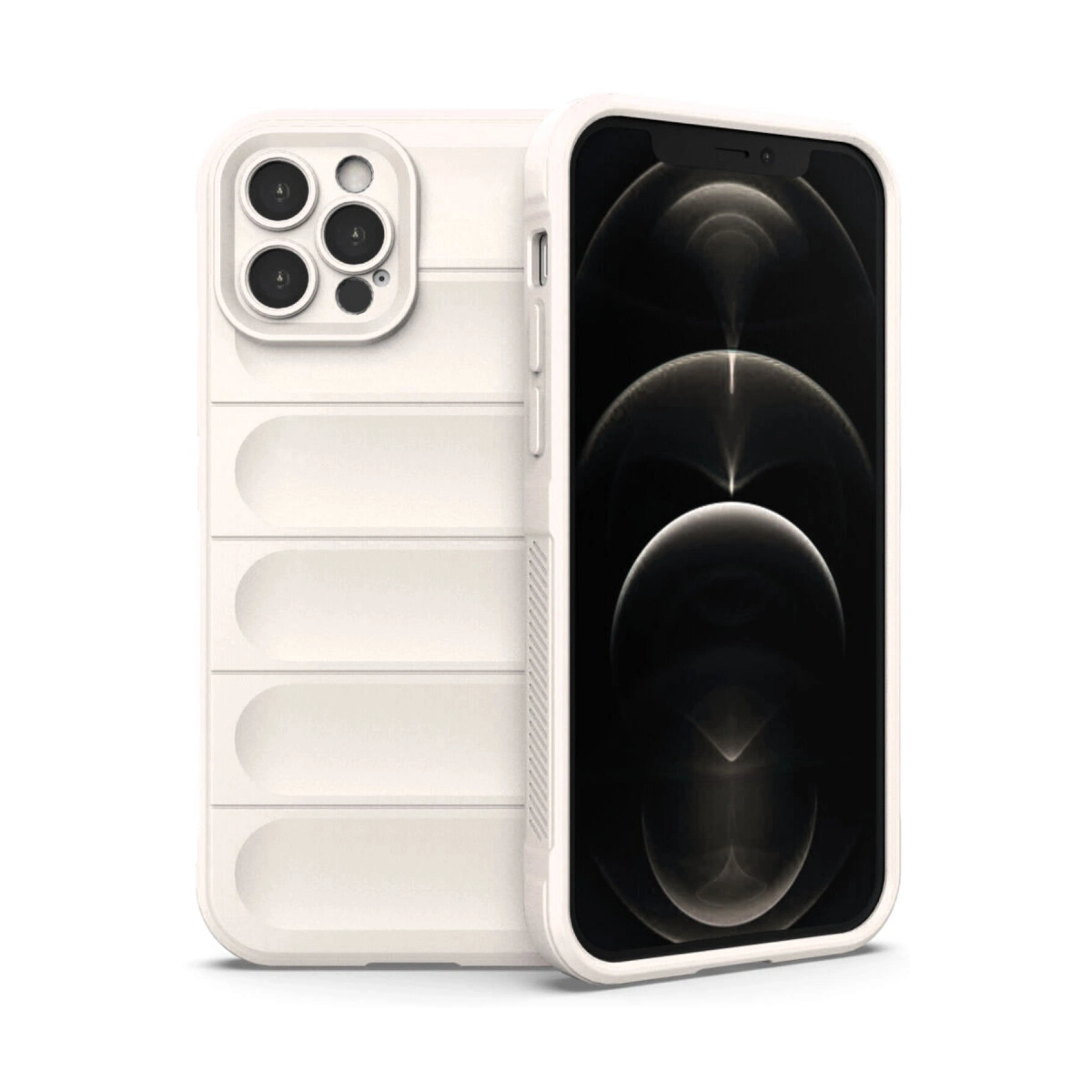 BUĞZ İphone 12 Pro Kılıf Optimum Silikon - Krem