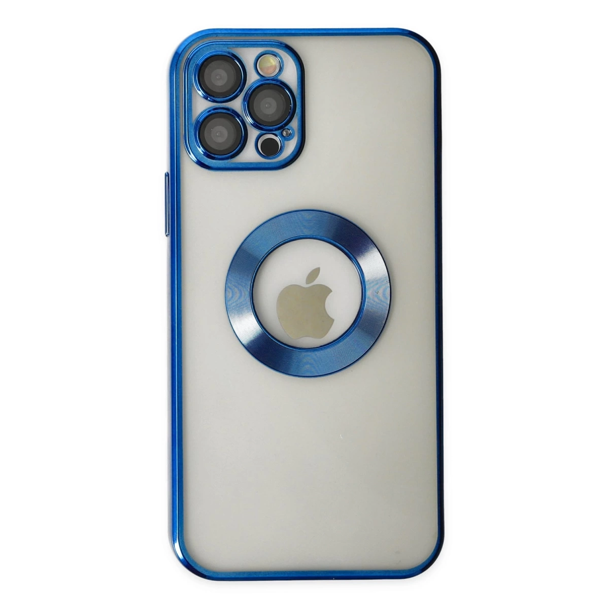 BUĞZ İphone 12 Pro Kılıf Slot Silikon - Mavi