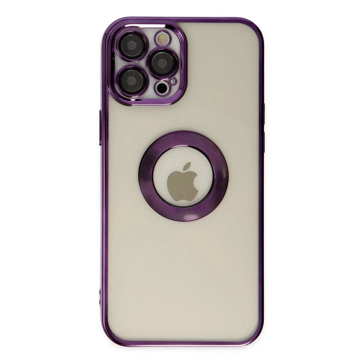 BUĞZ İphone 12 Pro Kılıf Slot Silikon - Mor