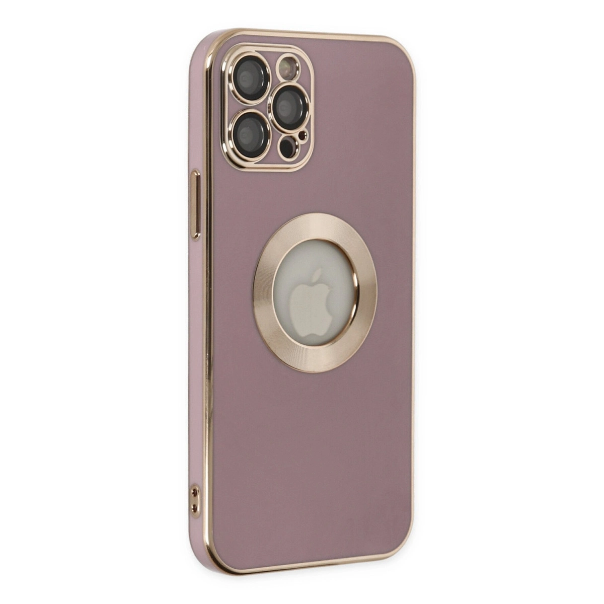 BUĞZ İphone 12 Pro Kılıf Store Silikon - Mor