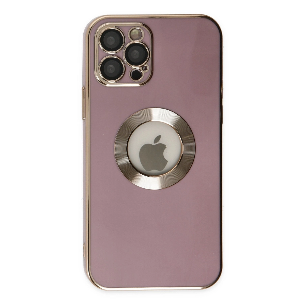 BUĞZ İphone 12 Pro Kılıf Store Silikon - Mor