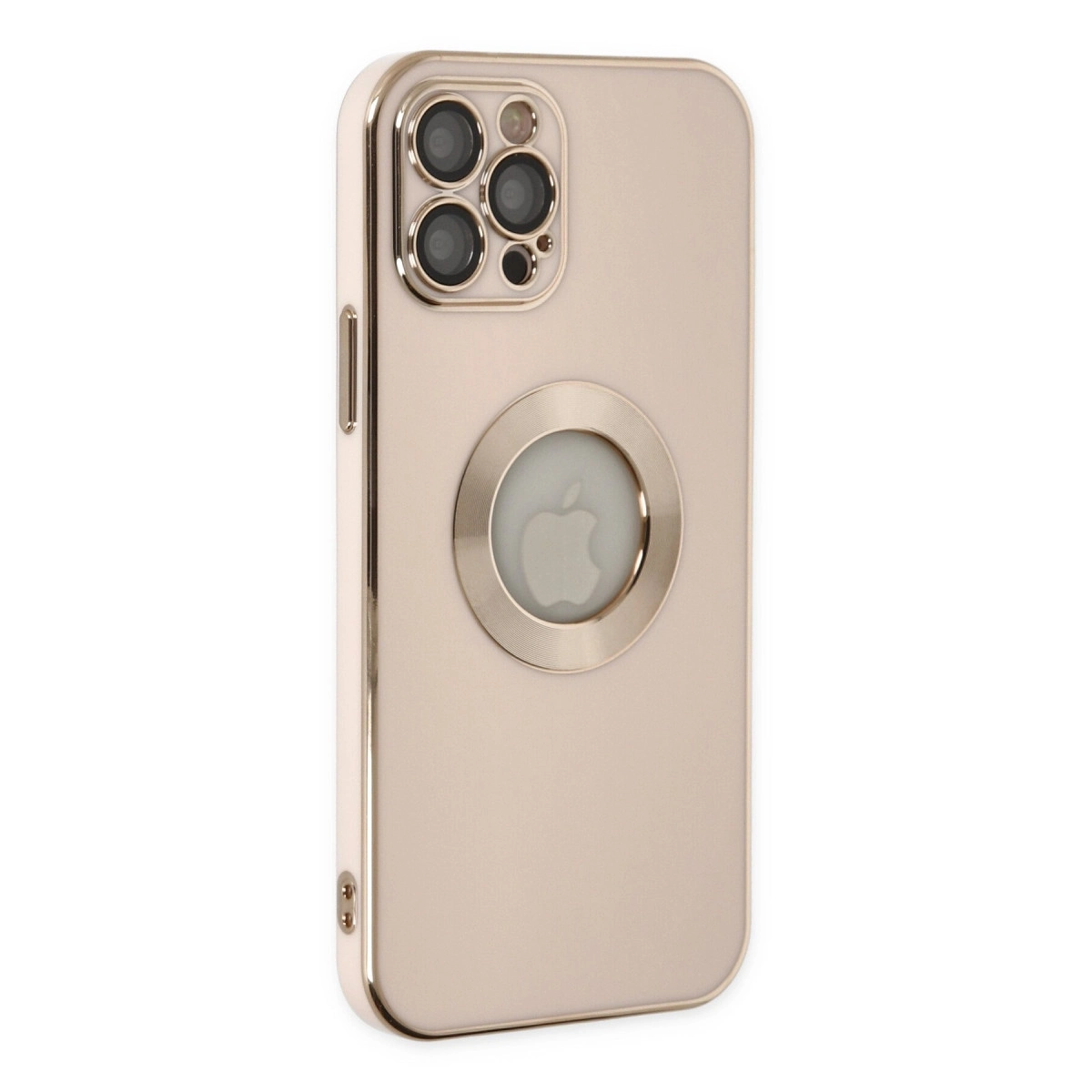BUĞZ İphone 12 Pro Kılıf Store Silikon - Pembe