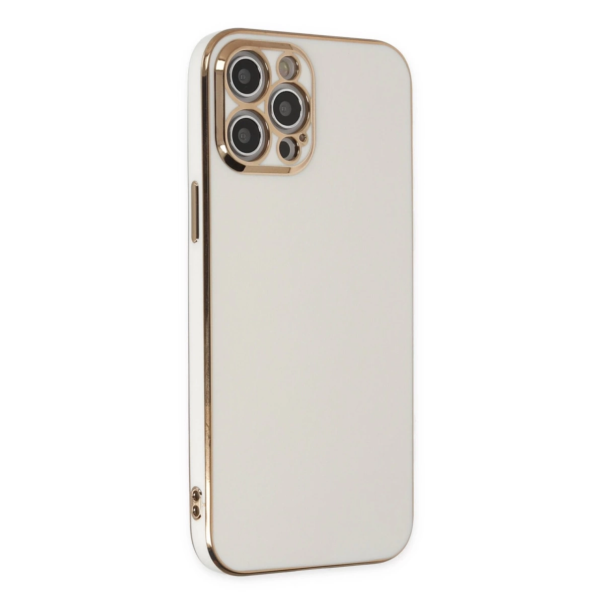 BUĞZ İphone 12 Pro Kılıf Volet Silikon - Beyaz