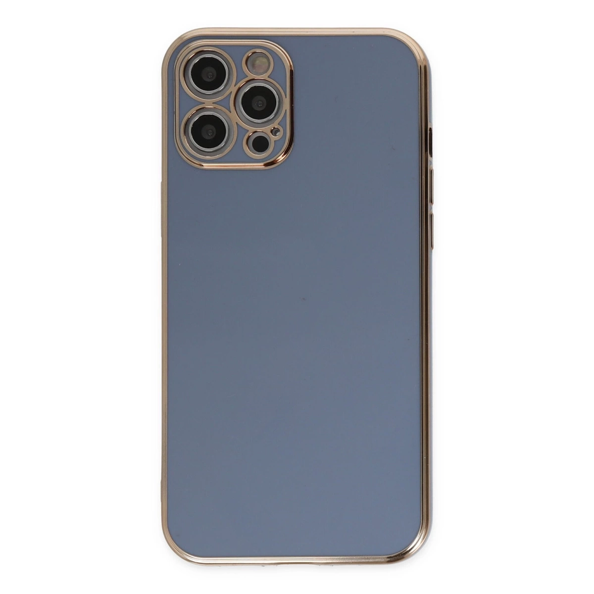 BUĞZ İphone 12 Pro Kılıf Volet Silikon - Mavi BUĞZ İphone 12 Pro Kılıf Volet Silikon - Mavi