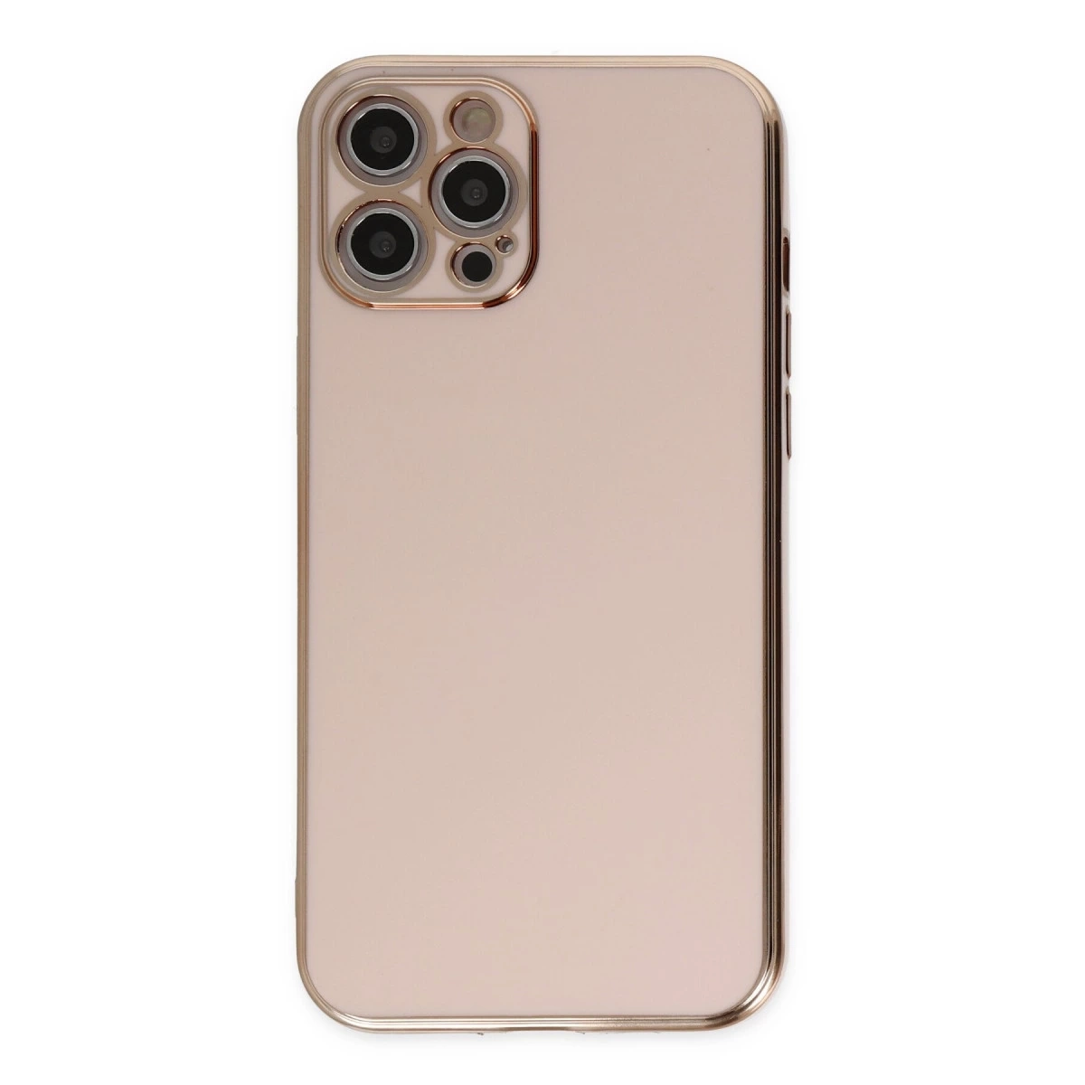 BUĞZ İphone 12 Pro Kılıf Volet Silikon - Pembe BUĞZ İphone 12 Pro Kılıf Volet Silikon - Pembe