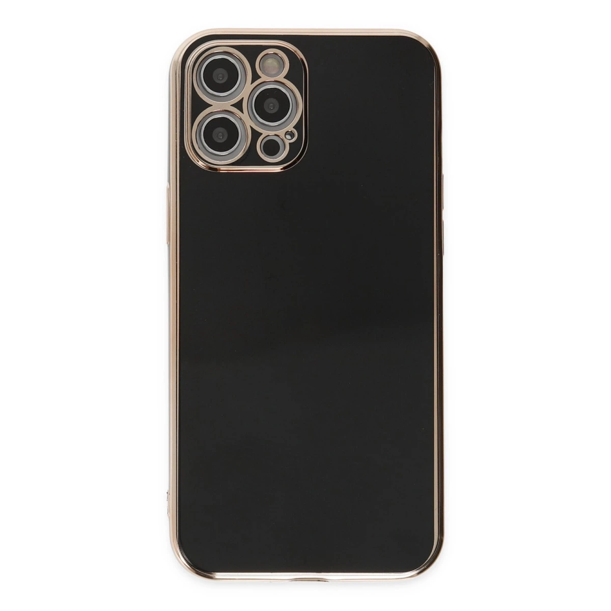 BUĞZ İphone 12 Pro Kılıf Volet Silikon - Siyah BUĞZ İphone 12 Pro Kılıf Volet Silikon - Siyah