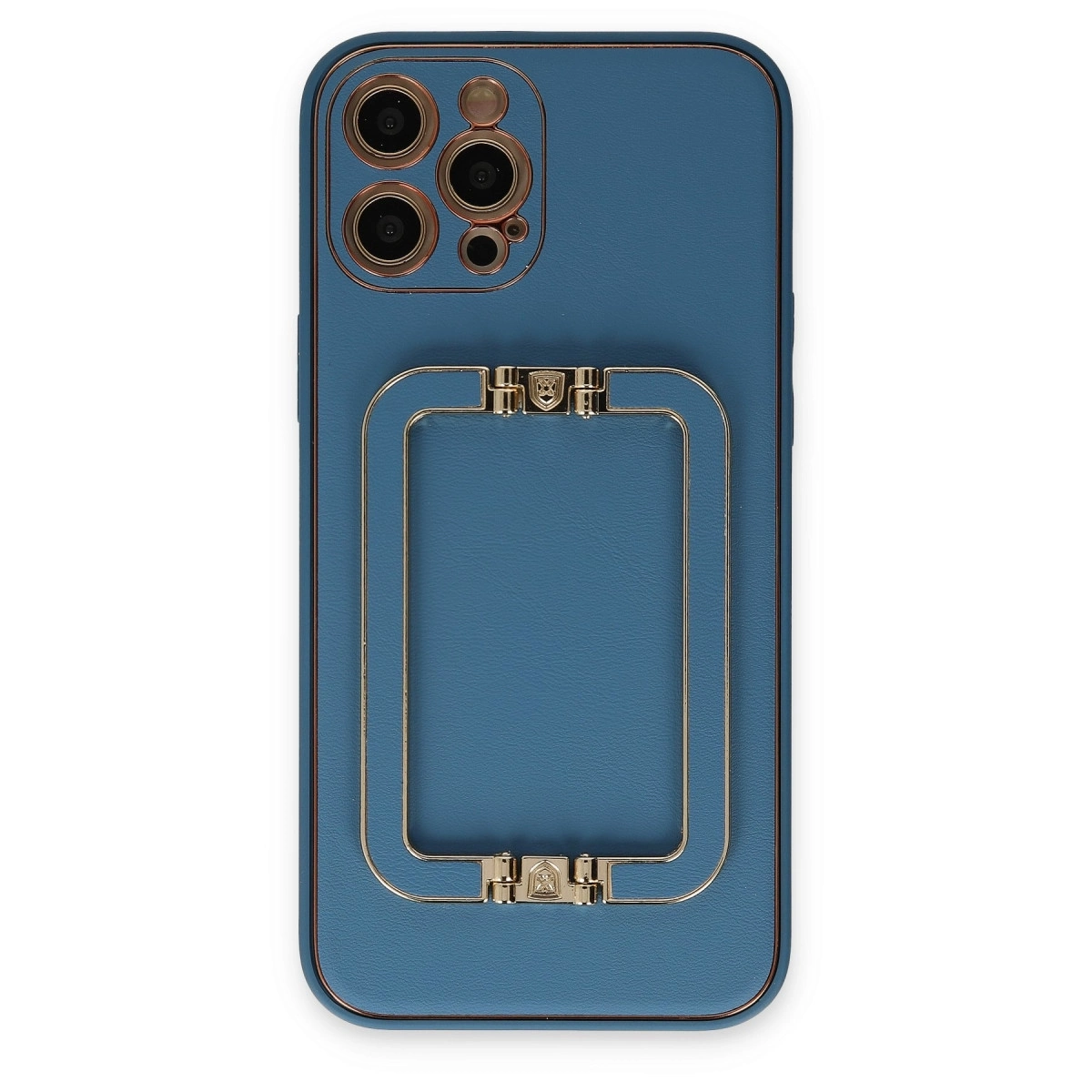 BUĞZ İphone 12 Pro Max Kılıf Coco Elit Kapak - Mavi