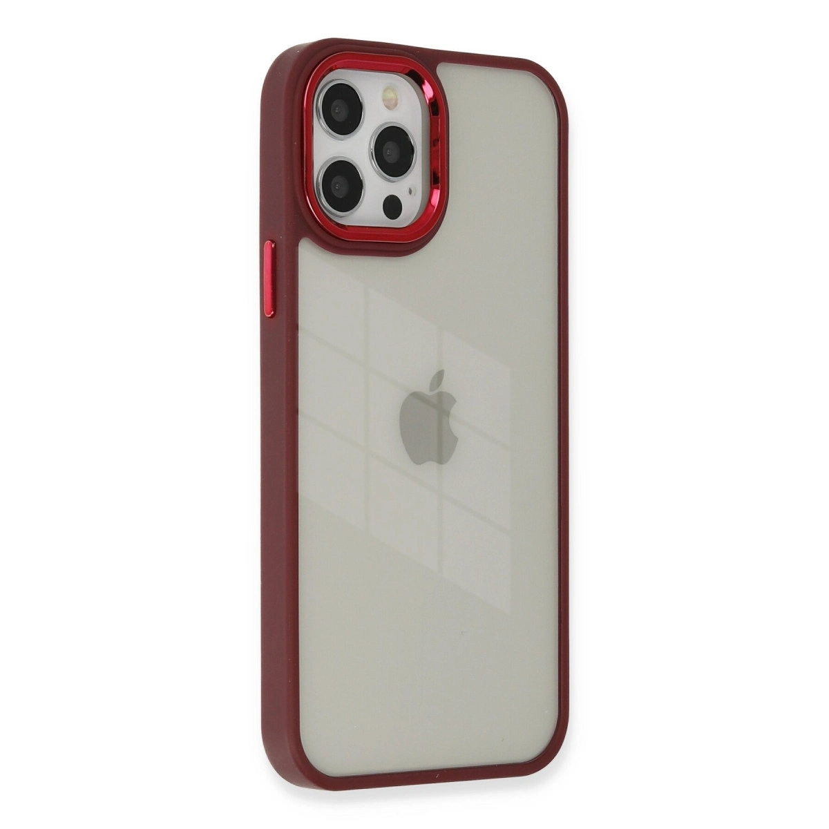 BUĞZ İphone 12 Pro Max Kılıf Dora Kapak - Kırmızı