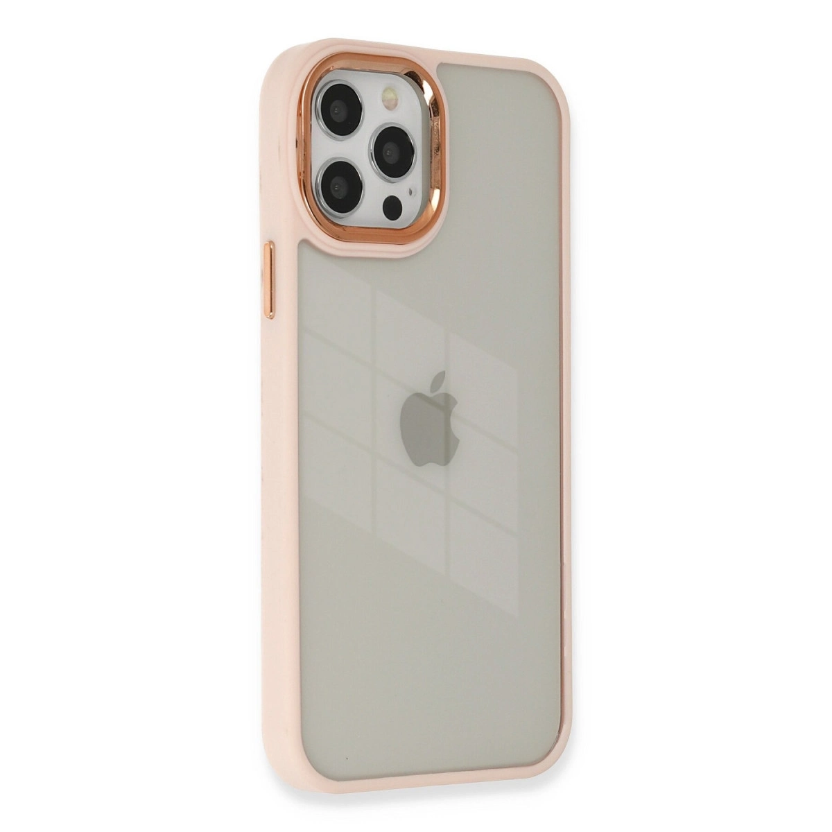 BUĞZ İphone 12 Pro Max Kılıf Dora Kapak - Pudra